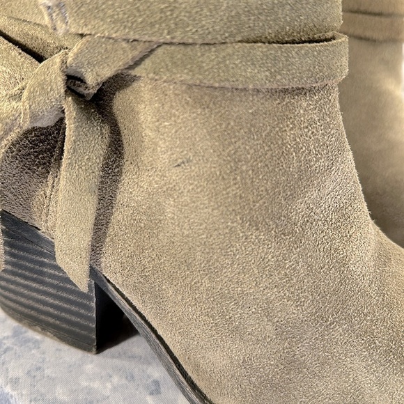 Sole Society “Maren” Tan Suede Round-Toe Western Fashion Booties WMS 8.5B🤎VGUC - Picture 11 of 12